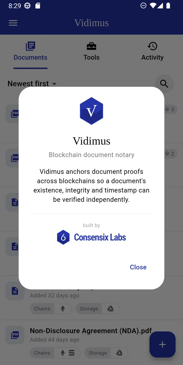 About Vidimus